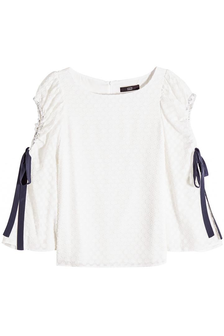 Steffen Schraut Steffen Schraut Fil Coupé Cold Shoulder Blouse