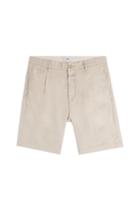 Closed Closed Pleated Linen-cotton Shorts
