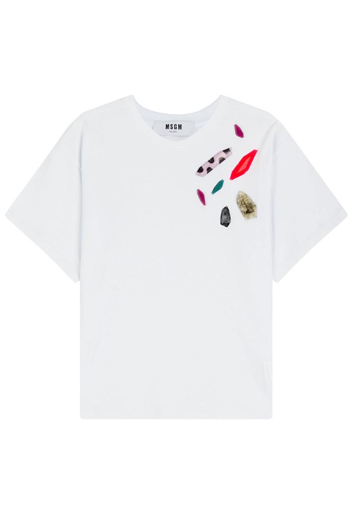 Msgm Msgm Embellished T-shirt