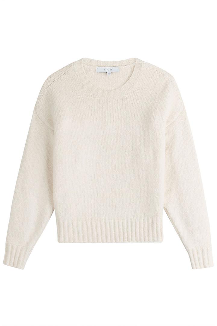 Iro Iro Cotton Pullover With Lace-up Detail