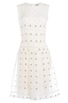 R.e.d. Valentino R.e.d. Valentino Silk Dress With Eyelets