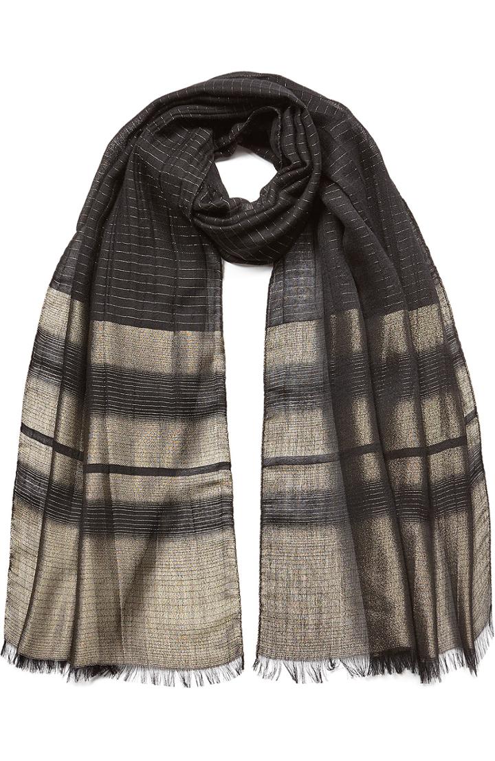 Etro Cashmere-silk Striped Scarf