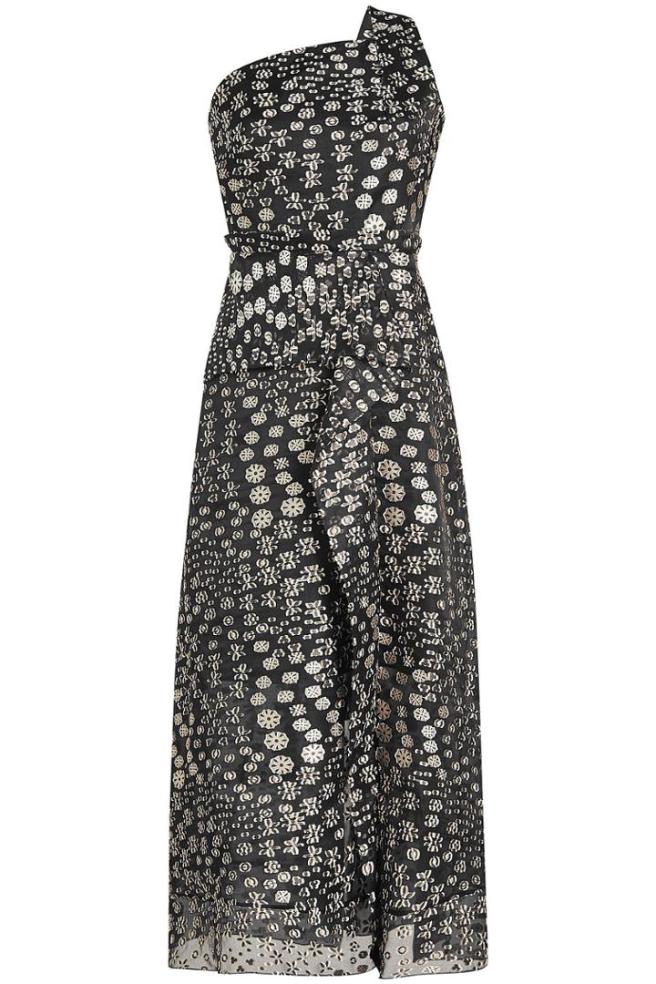 Roland Mouret Roland Mouret Fil-coupé One-shoulder Dress With Silk