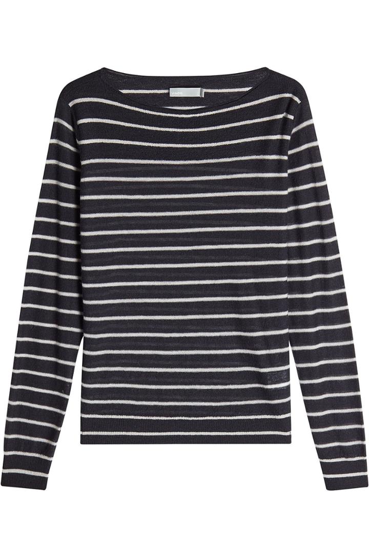 Vince Vince Striped Cashmere Pullover
