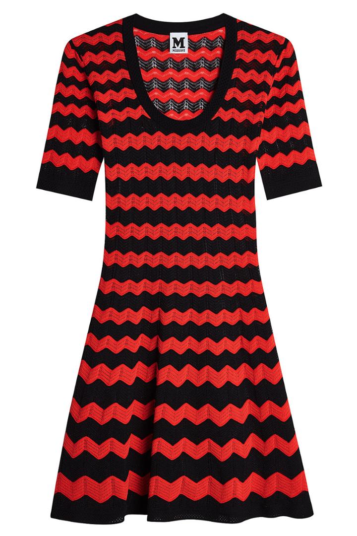 M Missoni M Missoni Flared Dress With Cotton