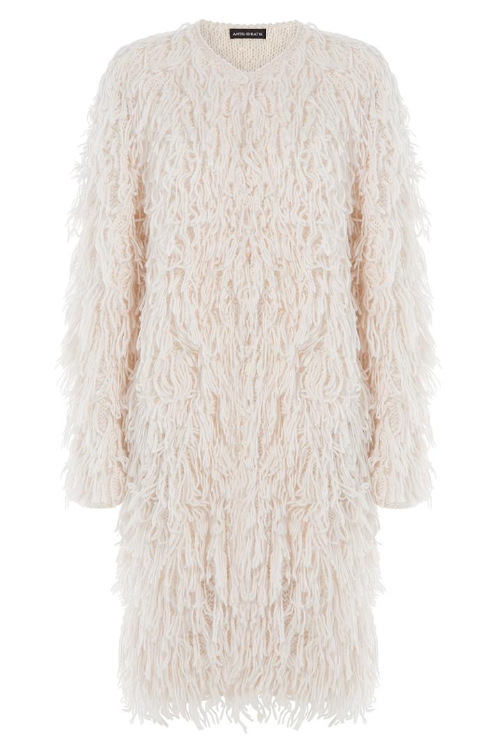Antik Batik Antik Batik Aynna Coat With Wool - White