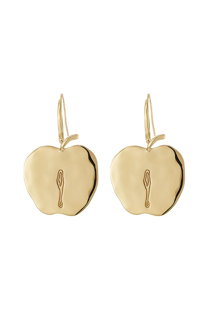 Aurélie Bidermann Aurélie Bidermann 18kt Yellow Gold-plated Apple Earrings