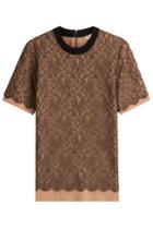 Michael Kors Michael Kors Cashmere Top With Lace