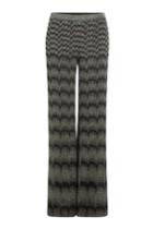 Missoni Missoni Wide Leg Crochet Knit Pants - Black