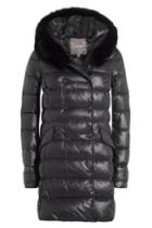 Duvetica Duvetica Down Coat With Fox Fur-trimmed Hood - Black