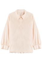 See By Chloé See By Chloé Cotton Shirt With Scalloped Hem - Orange