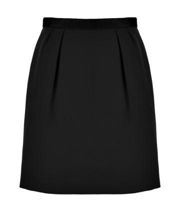 Tara Jarmon Black Pleated Skirt
