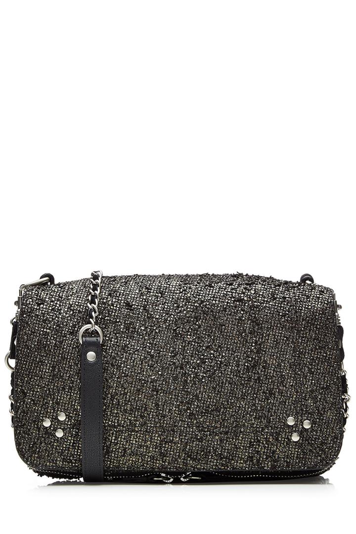 Jérôme Dreyfuss Jérôme Dreyfuss Leather Shoulder Bag With Metallic Coating - Green