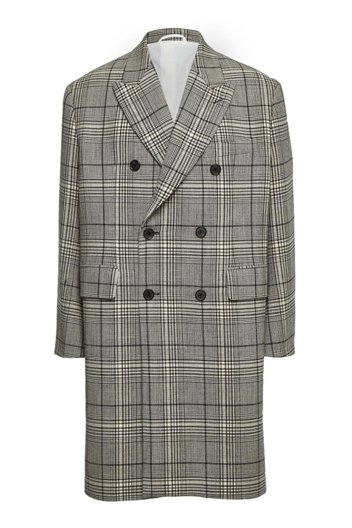 Calvin Klein 205w39nyc Calvin Klein 205w39nyc Checked Virgin Wool Coat