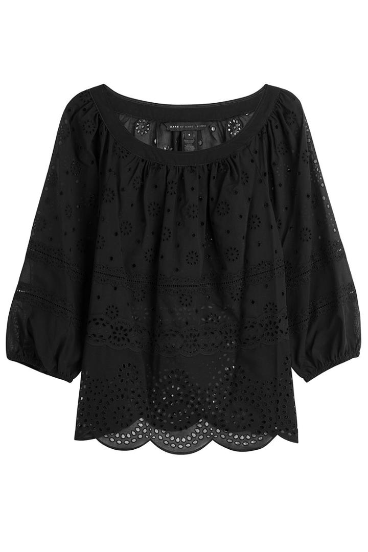 Marc By Marc Jacobs Marc By Marc Jacobs Embroidered Cotton Top