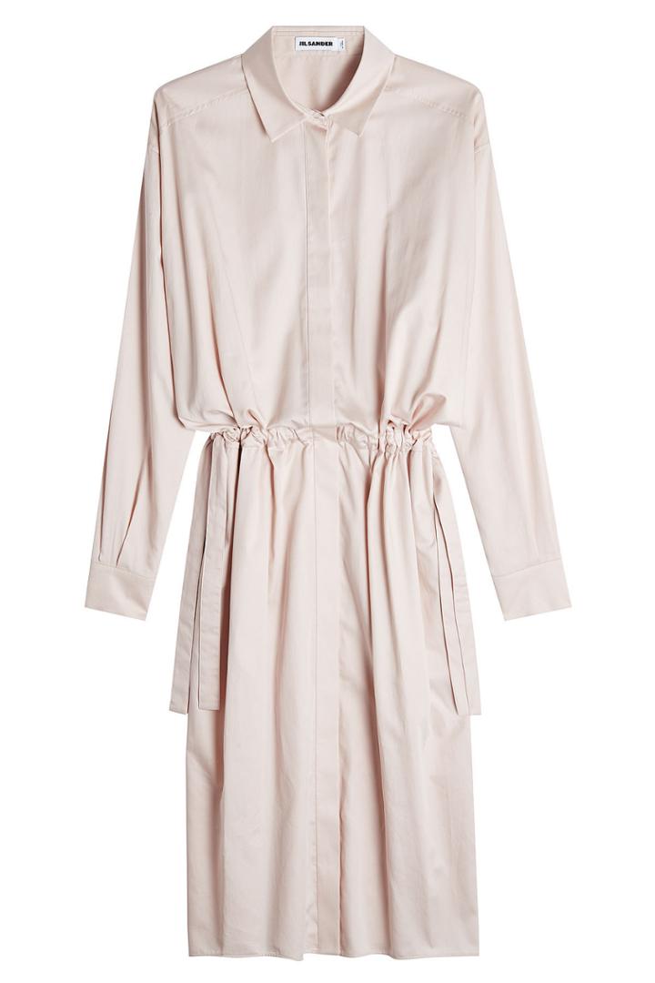 Jil Sander Jil Sander Cotton Shirt Dress - Pink