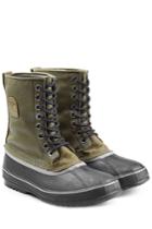 Sorel Sorel Rubber And Fabric Short Boots