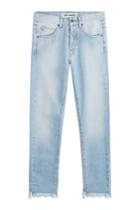 Off White Off White Slim Fit Cropped Five-pocket Jeans