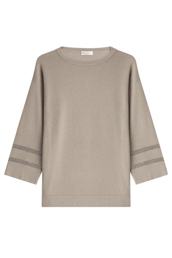 Brunello Cucinelli Brunello Cucinelli Embellished Cashmere Top