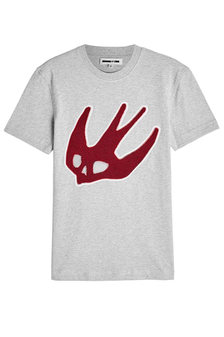 Mcq Alexander Mcqueen Mcq Alexander Mcqueen Cotton T-shirt With Appliqué - Grey