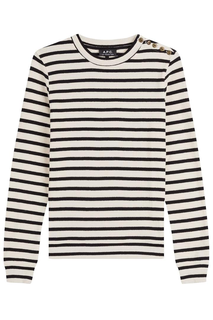 A.p.c. A.p.c. Striped Cotton Pullover
