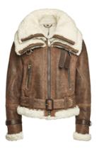 Burberry Burberry Leather Jacket With Shearling