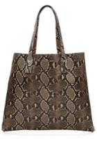 Marc Jacobs Marc Jacobs Snake Print Wingman Leather Tote - Multicolored
