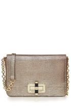 Diane Von Furstenberg Diane Von Furstenberg Leather Shoulder Bag - Gold