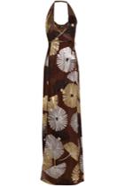 Dsquared2 Dsquared2 Printed Silk Maxi Dress