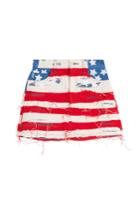 Marc Jacobs Marc Jacobs American Flag Denim Mini Skirt - Multicolored