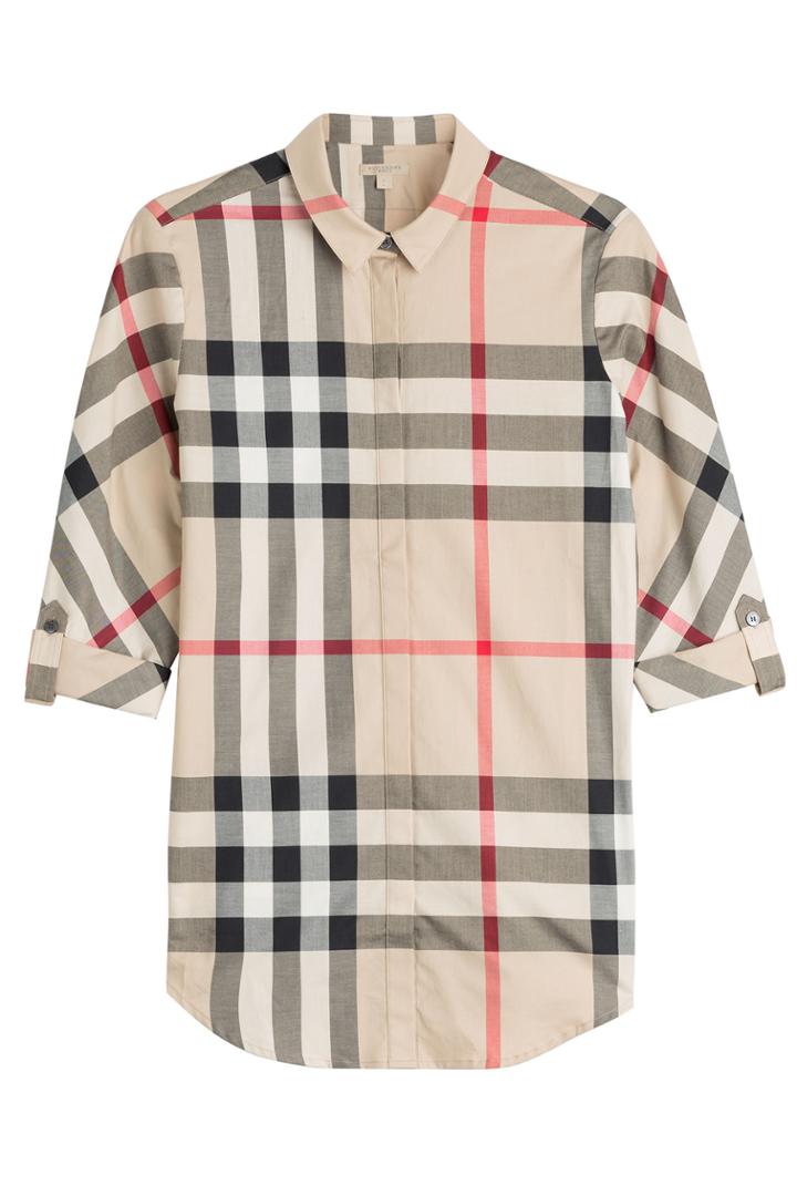 Burberry Brit Burberry Brit Printed Cotton Shirt - Beige