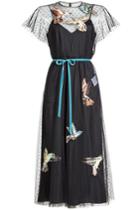 R.e.d. Valentino R.e.d. Valentino Embroidered Maxi Tulle Dress