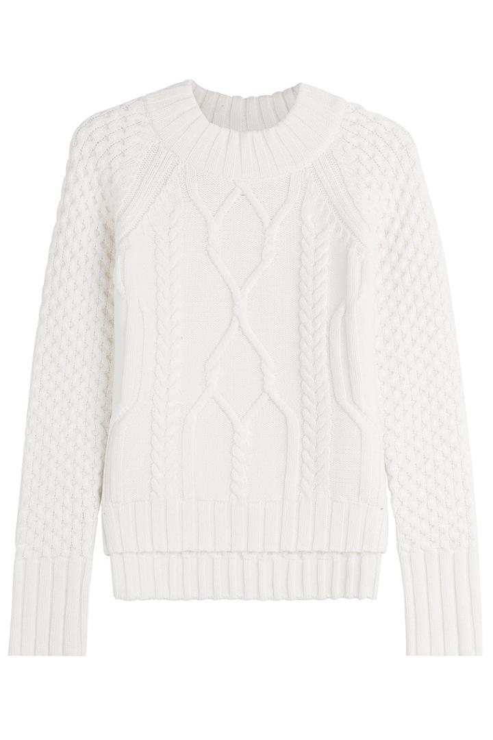 Rag & Bone Rag & Bone Wool Patterned Knit Pullover - White