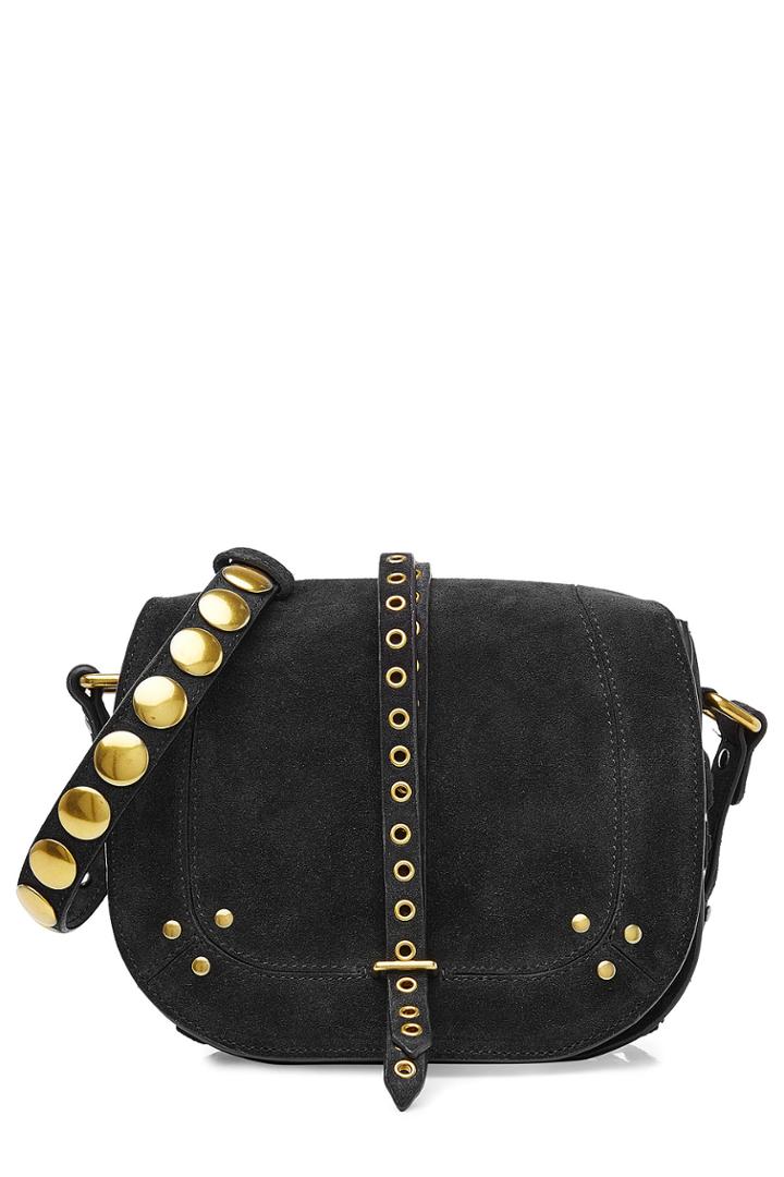 Jérôme Dreyfuss Jérôme Dreyfuss Suede Saddle Bag - Black