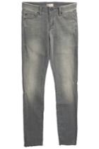 Mother Mother The Looker Ankle Fray Jeans - Grey