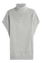 Velvet Velvet Cashmere Short Sleeved Cape Pullover - Grey