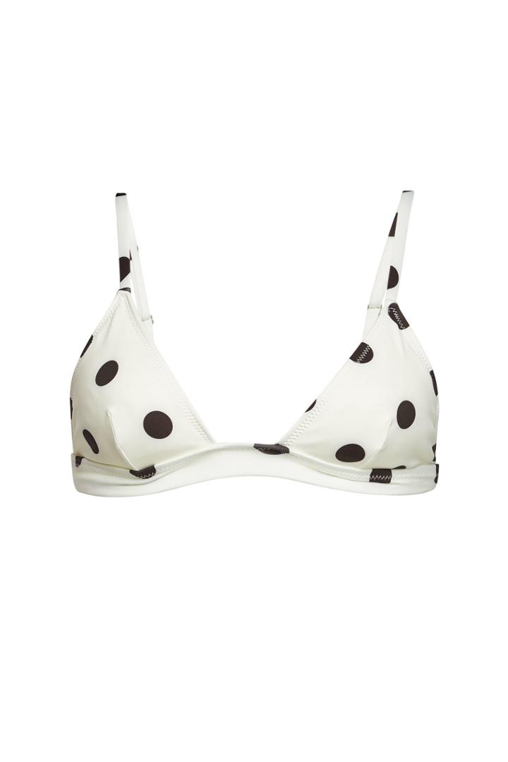 Solid & Striped Solid & Striped The Morgan Polka Dot Bikini Top