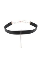 Diane Kordas Diane Kordas Leather Choker Necklace With 18kt Rose Gold And White Diamonds