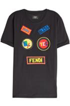 Fendi Fendi Cotton T-shirt With Appliqués