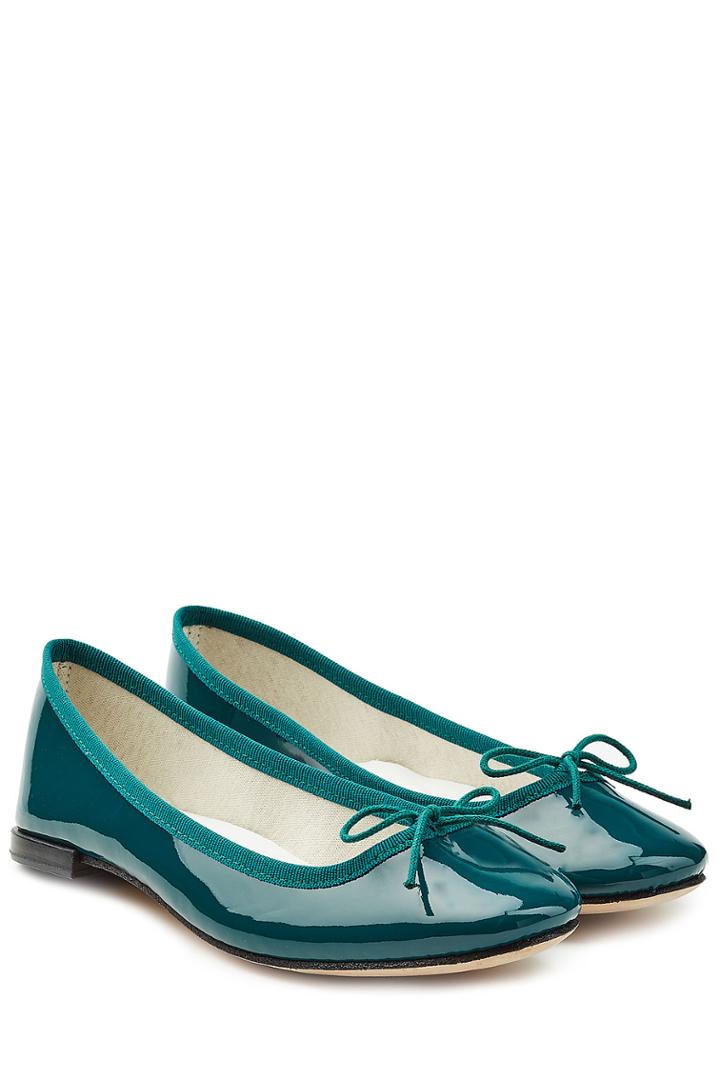 Repetto Repetto Cendrillon Patent Leather Ballerinas - Green