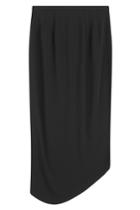 Tamara Mellon Tamara Mellon Asymmetric Midi Skirt - Black