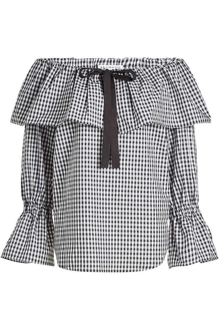 Rejina Pyo Rejina Pyo Clara Gingham Cotton Blouse
