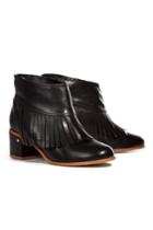 Stylebop.com Festival Capsule Collection Stylebop.com Festival Capsule Collection Laurence Dacade, Ankle Boots With Fringe - Black