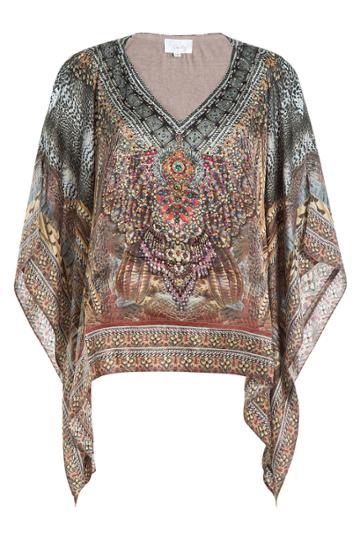 Camilla Camilla Embellished Silk Tunic