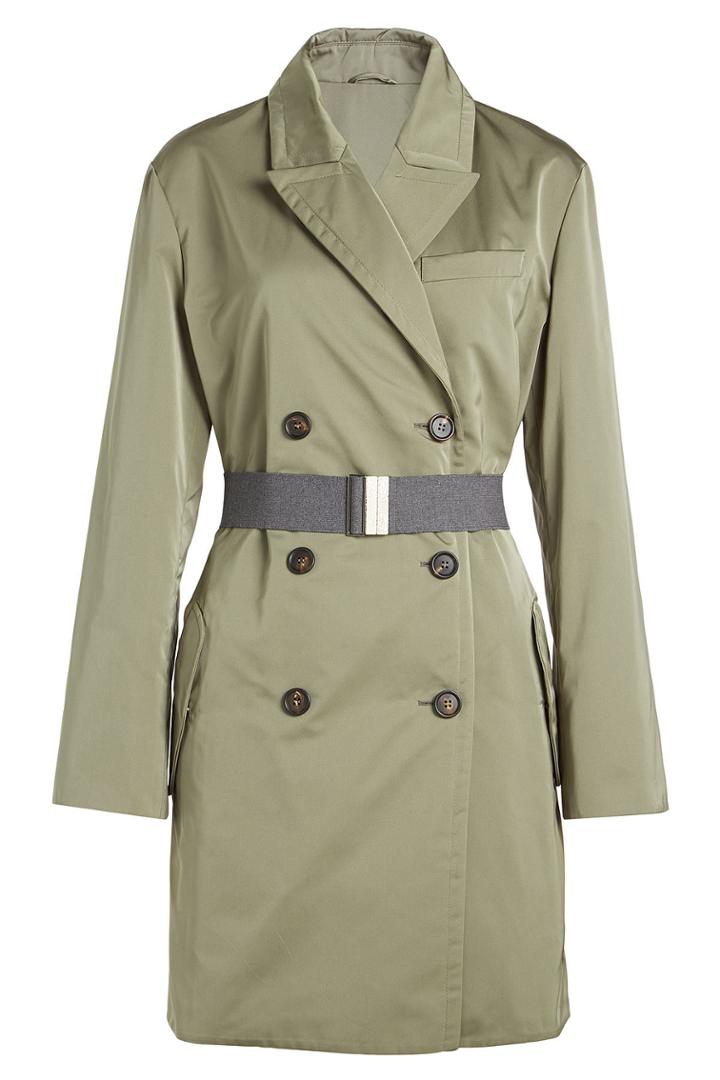 Brunello Cucinelli Brunello Cucinelli Taffeta Trench Coat With Silk