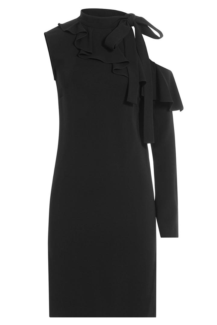 Emilio Pucci Emilio Pucci Asymmetric Dress With Cut-out Detail On Sleeve - Black