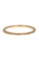 Carolina Bucci Carolina Bucci 18k Gold Pave Stacking Ring With Champagne Diamonds - Yellow
