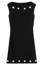 Boutique Moschino Boutique Moschino Sheath Dress With Button Embellishment - Black