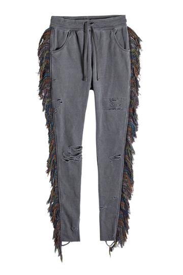 Alchemist Alchemist Cotton Sweatpants With Fringed Sides