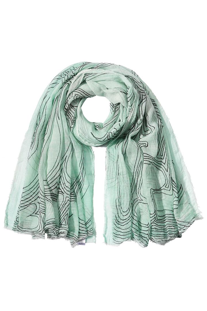 Faliero Sarti Faliero Sarti Printed Cotton Scarf With Silk